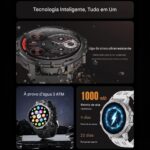 Smartwatch Peje ZW15 3ATM 30 Dias Bateria Relógio Esportivo Lançamento Masculino Tatico Militar - Imagem 4
