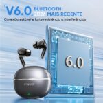 INOVA Fone de Ouvido 12966B Bluetooth Grave Potente Bateria Som Estéreo In-ear À Prova d’Água Esportivo Microfone Integrado - Imagem 5
