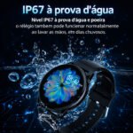 Relógio Smartwatch Gt3 Amoled lançamento Masculino Feminino Android IOS Pulseira Extra Chamandas Lançamento - Imagem 7