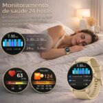 Relógio Smartwatch Redondo AJ-L95 Prova D'água Ip68 45mm 1.38 - Imagem 3