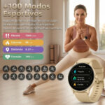 Relógio Smartwatch Redondo AJ-L95 Prova D'água Ip68 45mm 1.38 - Imagem 4