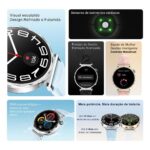 Smartwatch Microwear GT5 Mini 2026 41MM Feminina Redondo GPS ChatGPT  2 Pulseiras. - Imagem 4