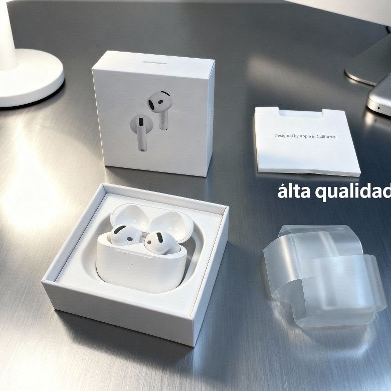 br-11134207-820lz-mmwadwfbcz5t16 Airpods 4 (7° Geração) Fone de Ouvido Bluetooth Sem Fio Compatível com IOS - Imagem 1