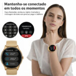 Relógio Smartwatch Redondo AJ-L95 Prova D'água Ip68 45mm 1.38 - Imagem 6