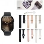 Smart Watch relogio WL X PRO inteligente 46mm series 10 2 Pulseiras BPM  Esportes - Imagem 13