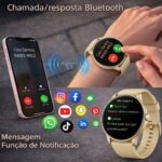 Relógio Smartwatch Redondo AJ-L95 Prova D'água Ip68 45mm 1.38 - Imagem 7