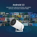 Mini Projetor Smart Portátil Hy300 4k Android Bluetooth 110v Branco 127/220v - Imagem 5