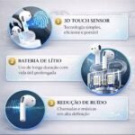 Fone de Ouvido Sem Fio i12 Tws Bluetooth Com Touch Bluetooth 5.0 - Imagem 3