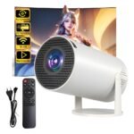 Mini Projetor Smart Portátil Hy300 4k Android Bluetooth 110v Branco 127/220v - Imagem 2