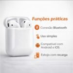Fone de Ouvido Sem Fio i12 Tws Bluetooth Com Touch Bluetooth 5.0 - Imagem 2