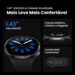 Haylou Solar Lite 2 Smartwatch Relogio Esporte Correndo Ritmo AMOLED AOD 1ATM Bluetooth 5.4 Masculino Feminino - Imagem 3