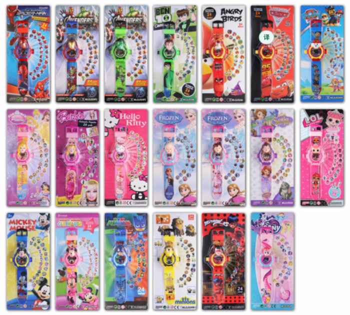 Relógio Infantil Com Projetor 24 Imagens Cx Fechado 360pc — imagem 1
