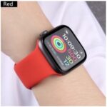 Pulseira de silicone para Smartwatch 44mm 40mm 38mm 42mm cinto de borracha smartwatch pulseira iwatch - Imagem 9