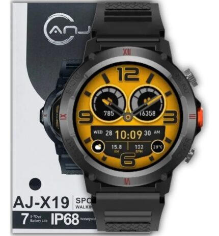 Relógio Smartwatch Aj-x19 Anjgg Lanterna Tela 1.46 Esportivo