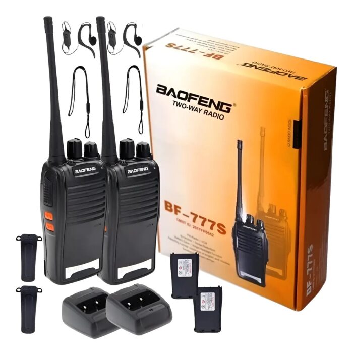 Kit Par 2 Radio Baofeng 777s Walk Talk Comunicador 16 Canais — imagem 1