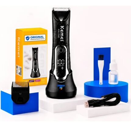 Aparador De Pelos Kemei-1845 Prova D'água Bivolt Com Base