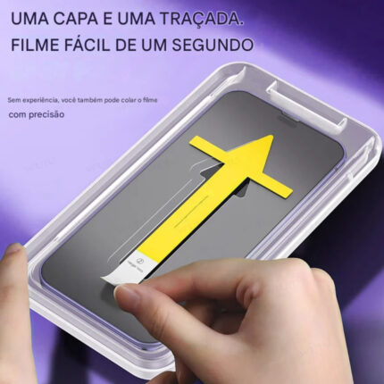 Película Full HD3D c/ Aplicador Automático p/ Celular Super Resistente Antirisco Ultra Transparente