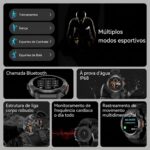 Relógio Smartwatch Aj-x19 Anjgg Lanterna Tela 1.46 Esportivo