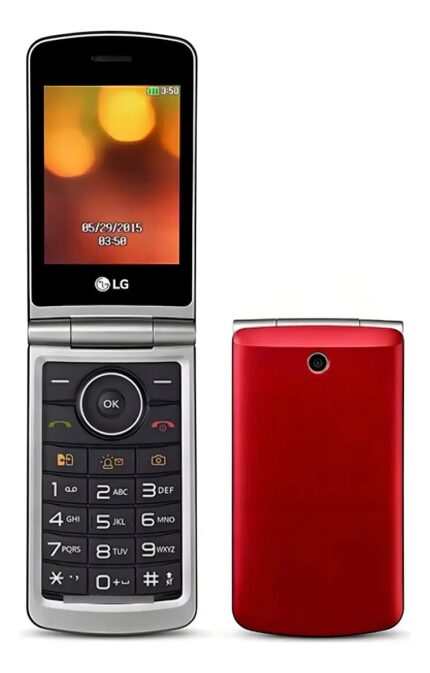 LG G360 Celular P/ Idoso Zona Rural Radio Telefone Dois Chip Cor Vermelho