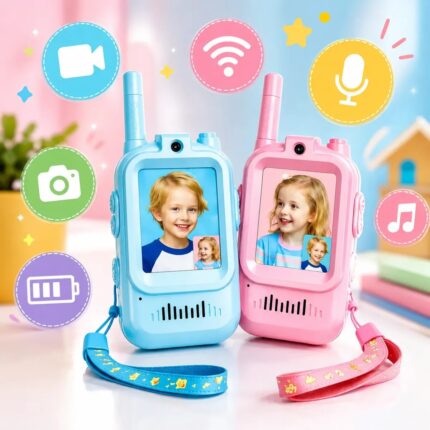 Walkie Talkie Infantil Recarregável Vídeo Comunicação 300m