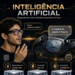 Oculos Inteligente Microwear W AI 3 com Câmera 4K e Kit 3 Lentes Intercambiáveis