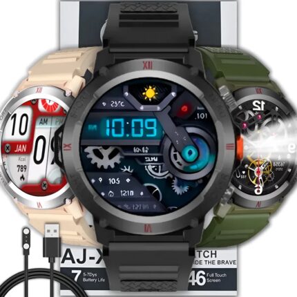 Relógio Smartwatch Aj-x19 Anjgg Lanterna Tela 1.46 Esportivo