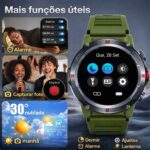 Relógio Smartwatch Aj-x19 Anjgg Lanterna Tela 1.46 Esportivo