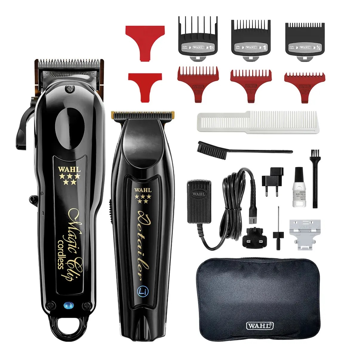 Kit Maquina de Cortar e Acabamento Wahl Barber Combo Magic…