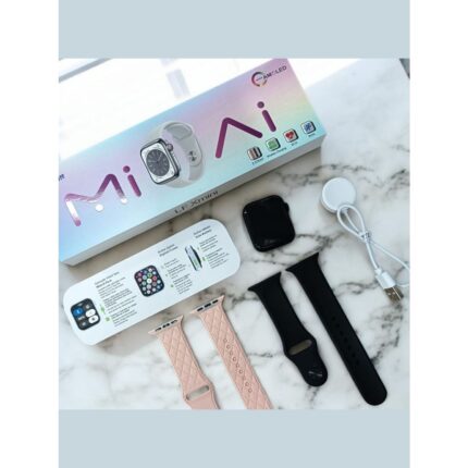 Smartwatch Feminino Xmini 38mm Relógio Inteligente Life Fun serie 10 T10 Mini 2 Pulseiras Tela Amoled Com Jogo