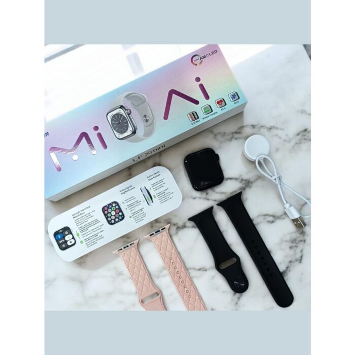 Smartwatch Feminino Xmini 38mm Relógio Inteligente Life Fun serie 10 T10 Mini 2 Pulseiras Tela Amoled Com Jogo — imagem 1