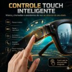 Oculos Inteligente Microwear W AI 3 com Câmera 4K e Kit 3 Lentes Intercambiáveis