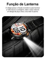 Relógio Smartwatch Aj-x19 Anjgg Lanterna Tela 1.46 Esportivo