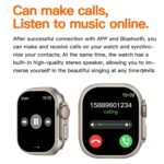 Nova T800 Ultra 2 Série 8 Relógio Ultra Smart Watch Esportivo Sem Fio À Prova D'água + pulseira - Imagem 2