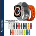 Pulseira De Silicone Para Relógio Apple Watch Band Ultra 49mm 46mm 45mm 41mm 44 40 42 38mm iwatch Serise Sport Bracelet