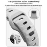 Pulseira De Silicone Para Relógio Apple Watch Band Ultra 49mm 46mm 45mm 41mm 44 40 42 38mm iwatch Serise Sport Bracelet - Imagem 8