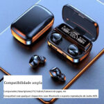 M10/E6S Fone De Ouvido Bluetooth 5.1 Sem Fio TWS Touch Noise Reduction Waterproof - Imagem 5