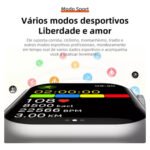 Relógio Inteligente Smartwatch Hw X Mini Amoled com 7 Pulseiras Lançamento - Imagem 4