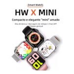 Relógio Inteligente Smartwatch Hw X Mini Amoled com 7 Pulseiras Lançamento - Imagem 3