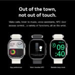 Relógio Microwear U3W Ultra Resposta WhatsApp Smartwatch Relógio Inteligente 49mm à prova d'água - Imagem 2