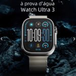 Relógio Microwear U3W Ultra Resposta WhatsApp Smartwatch Relógio Inteligente 49mm à prova d'água - Imagem 7