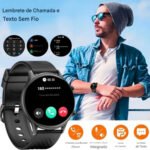 Relógio Inteligente Smartwatch ZW04 Redondo  IP68 Chamadas Bluetooth  Modos Esportivos e Notificações - Imagem 4