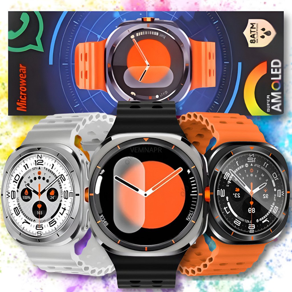 sg-11134201-7rdvq-mdonh0wxsskk34 Relógio Inteligente Smartwatch SU01 Série 11 Tela AMOLED 1.43 - Imagem 1