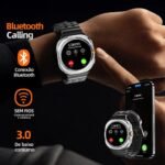 Smartwatch MA27 Relogio Inteligente Watch Ultra GPS NFC Whatsapp Chat GPT Microwear Original - Imagem 8