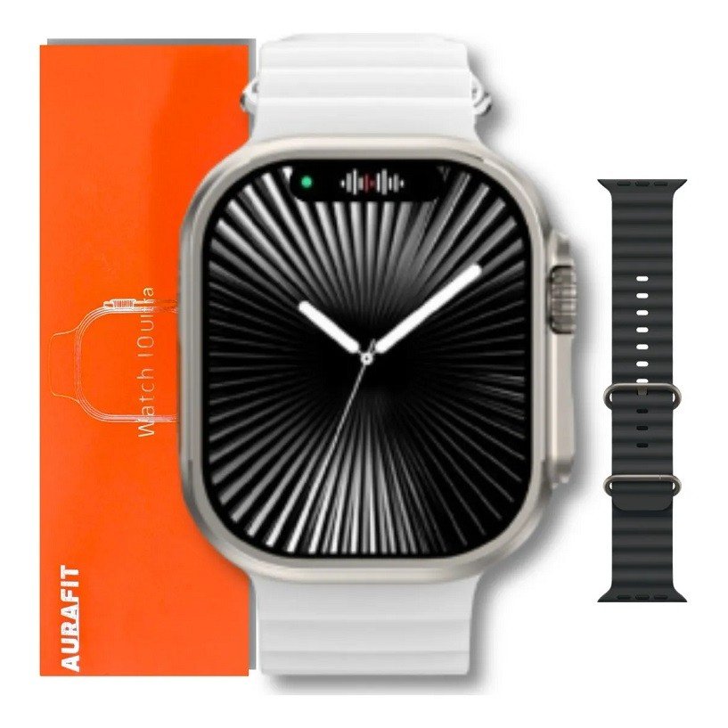 sg-11134201-7rdwq-mcgk5iw37ekzf5 SMARTWATCH AURAFIT AM08 ULTRA PRATA - Imagem 1