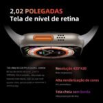 Relógio Inteligente Smartwatch GS10 Ultra Mini 2 Pulseiras IP67 - Serie 10 - Imagem 3