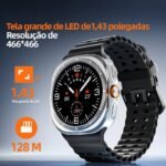 Smartwatch MA27 Relogio Inteligente Watch Ultra GPS NFC Whatsapp Chat GPT Microwear Original - Imagem 6