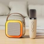 Caixa De Som C/ Microfones Karaokê Brincadeiras em Família k12 - Imagem 10