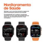 Relógio Inteligente Smartwatch GS10 Ultra Mini 2 Pulseiras IP67 - Serie 10 - Imagem 8