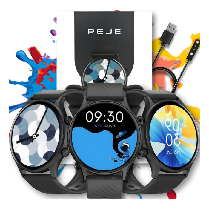 Relógio Inteligente Smartwatch ZW04 Redondo  IP68 Chamadas Bluetooth  Modos Esportivos e Notificações — imagem 1