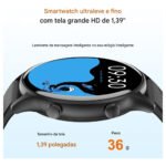 Relógio Inteligente Smartwatch ZW04 Redondo  IP68 Chamadas Bluetooth  Modos Esportivos e Notificações - Imagem 9